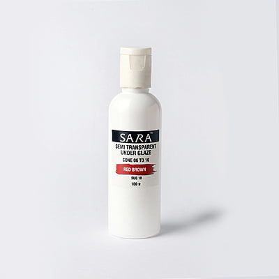 Sara Semi Transparent Underglaze Red Brown SUG10 Sara Semi Transparent Underglaze Red Brown SUG10