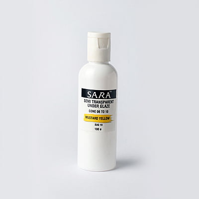 Sara Semi Transparent Underglaze Mustard Yellow SUG19