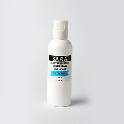 Sara Semi Transparent Underglaze Peacock Blue SUG07