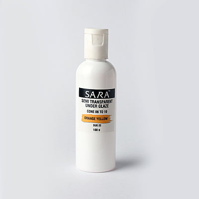 Sara Semi Transparent Underglaze Orange Yellow SUG22 Sara Semi Transparent Underglaze Orange Yellow SUG22