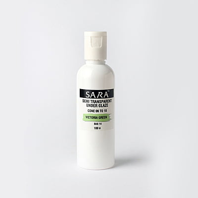 Sara Semi Transparent Underglaze Victoria Green SUG14 Sara Semi Transparent Underglaze Victoria Green SUG14