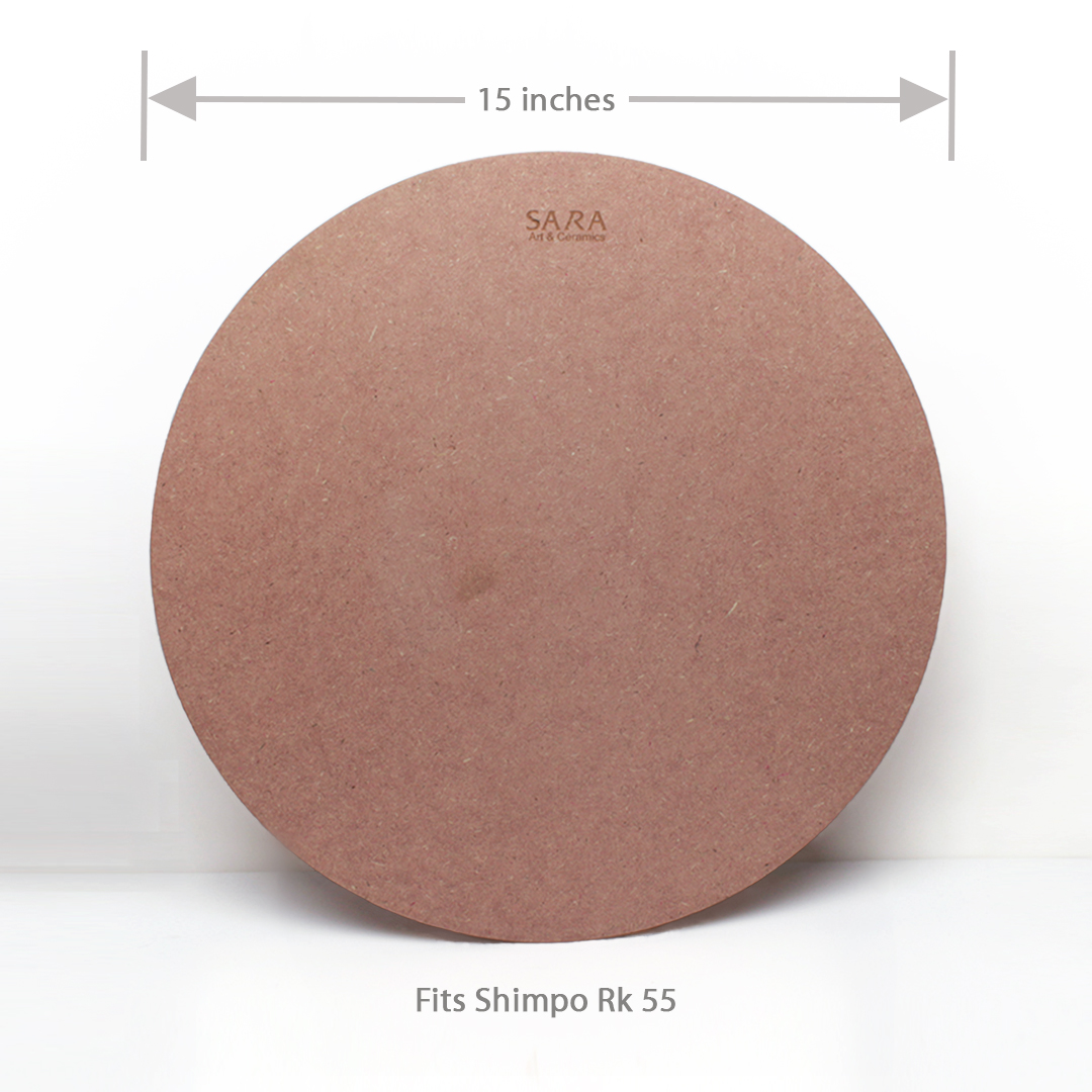 Sara Pottery Wheel Single Wooden Bat 15 inches (without pin hole on throwing surface) Sara Pottery Wheel Single Wooden Bat 15 inches (without pin hole on throwing surface)
