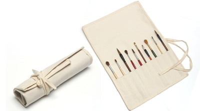 Sara Artist Paint Brush Roll Up Holder